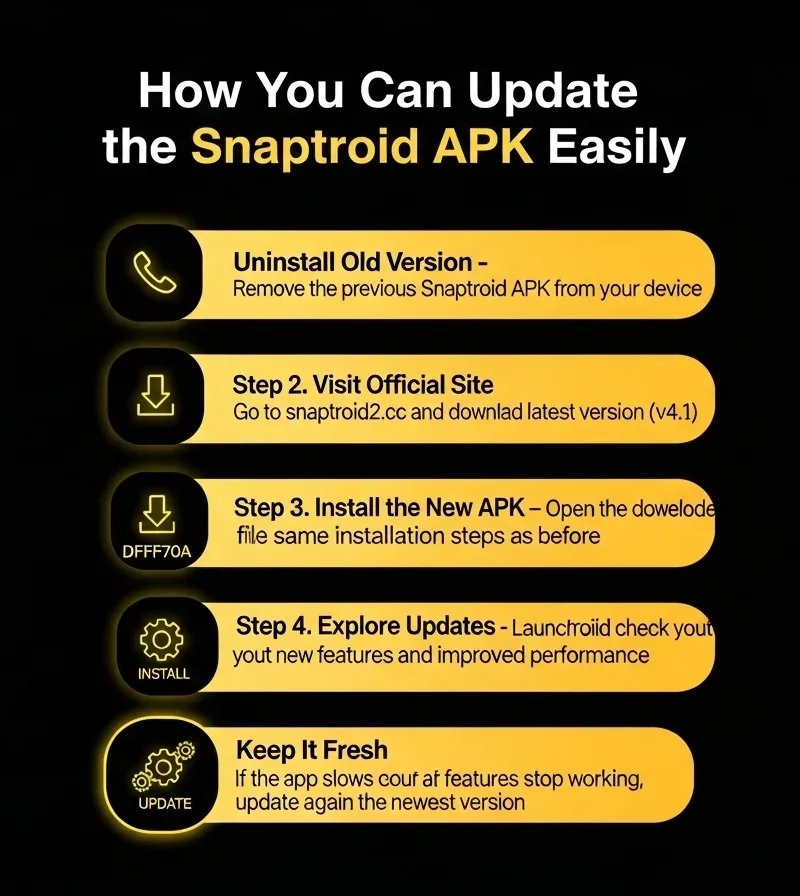 Download Official Snaptroid V4.1 | Latest Version 2026 8 How You Can Update the Snaptroid APK Easily 1 e1762769935683